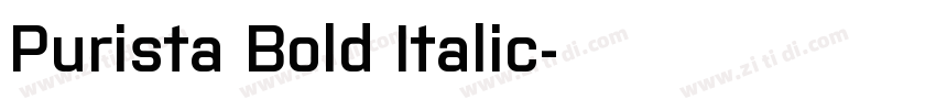 Purista Bold Italic字体转换